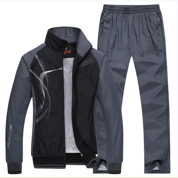 Vente en gros - Sportswear Man Costumes de sport marque Survêtements kocogas sweats à capuche et sweat-shirts hommes Vestes + Pantalons 2Pcs 5xl plus siz