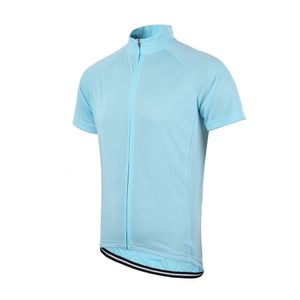 pure kleuren groothandel-gratis verzending heren dames effen fietsshirt met korte mouwen volledige lengte rits unisex fietsshirt