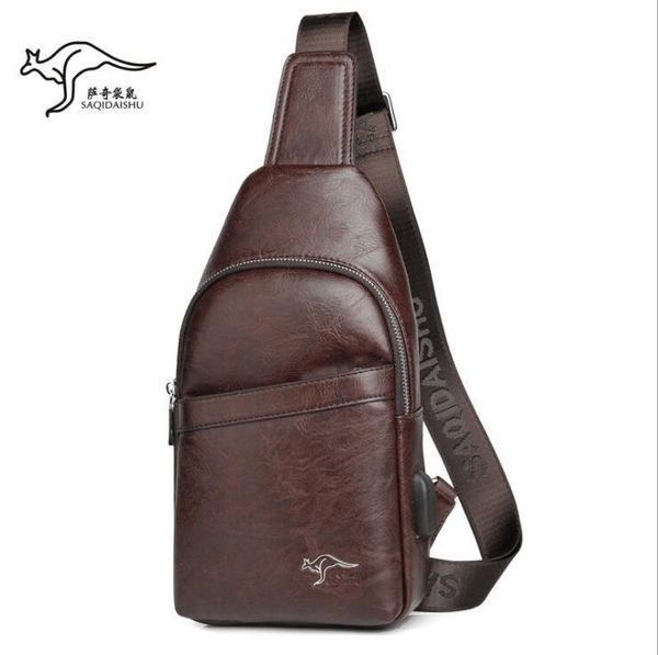 wholesale bolso de hombre de negocios de cuero bolsos de hombro para hombre impermeable resistente al desgaste ocio al aire libre cuero bolso de ciclismo cuero simple bolsos de moda