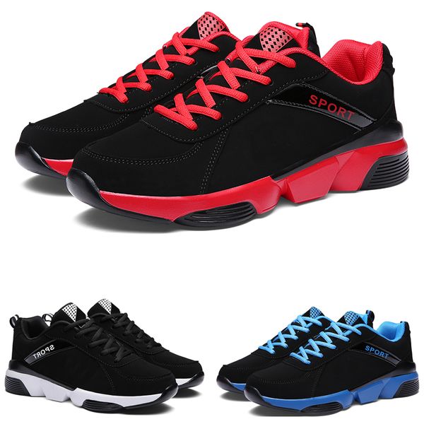 wholesale Chaussures de course pour hommes Noir Rouge Bule Mode Baskets pour hommes Sports de plein air Baskets Walking Runner Taille de chaussure 39-44