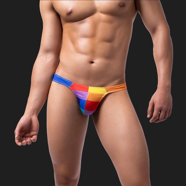 Venta al por mayor de tangas para hombres, ropa interior sexy de talle bajo, tangas lindas para niños, 12 colores, envío gratis