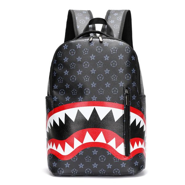 Venta al por mayor, bolsos de hombro para hombres, 9 colores, mochila de viaje de ocio resistente al desgaste, bolso de estudiante de cuero con contraste de viento universitario, bolso impreso personalizado 671 #