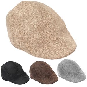 Gros-Hommes Femmes Mode Casquette À Visière Chapeau Plat Béret Chapeaux Cabbie Newsboy Country Golf Style 9HBG