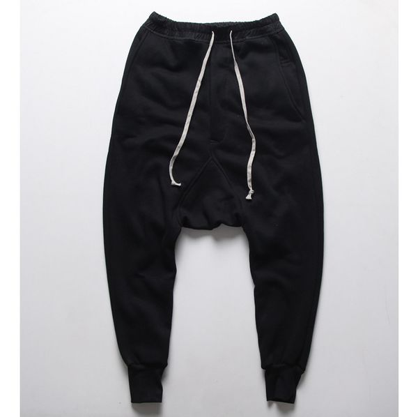 Al por mayor-Joggers para hombre Pantalones casuales pantalones harem Hombres negro Moda swag dance drop entrepierna Hip Hop pantalones de chándal pantalones de chándal OPK-325