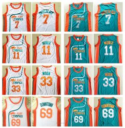 Chilet de films de Wholesale Mens Pro 11 Flint Tropics 7 Coffee Black 33 Moon Semi 69 Maillots de basket-ball du centre-ville