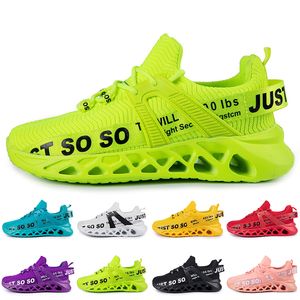 Vente en gros Hommes Femmes Chaussures de course Baskets Triple Noirs Blanc Rouges Jaune Violets Vert Bleu Orange Rose Clair Respirant Sports de plein air Baskets GAI