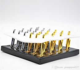 Groothandel Metalen Pijpen Snuff Snirt Snuif Dispenser Nasal Smoking Pipe Sniffer Glass Bongs Duurvolle Tabakspijpen
