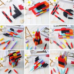 wholesale Stylo neutre de bloc de construction métamorphique pour les étudiants et les enfants Puzzle Fun Assembly Section Stylo Mignon Papeterie Stylo À Eau En Gros