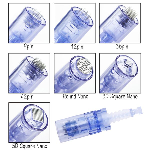 Venta al por mayor Microblading eléctrico Derma Pen bayoneta Nano agujas MYM cartucho para Auto lápiz de microaguja Nano punta de aguja sin dolor