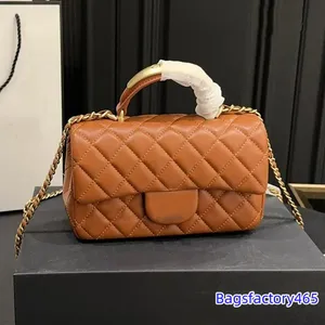 Groothandel mini handtas draagtas 22B metaalgreep vrouwen kruis body handtas luxurys designer tassen voortreffelijke retro lambsklein hoogwaardige gouden hardware schoudertortingen