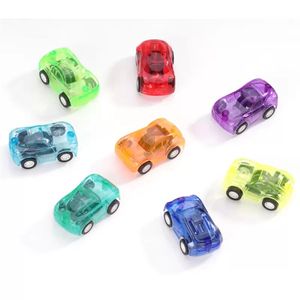 Groothandel Mini Plastic Transparante Pull Back Cars Pasen Egg Filler Leuk Plastic Auto Speelgoed voor promotiegeschenken