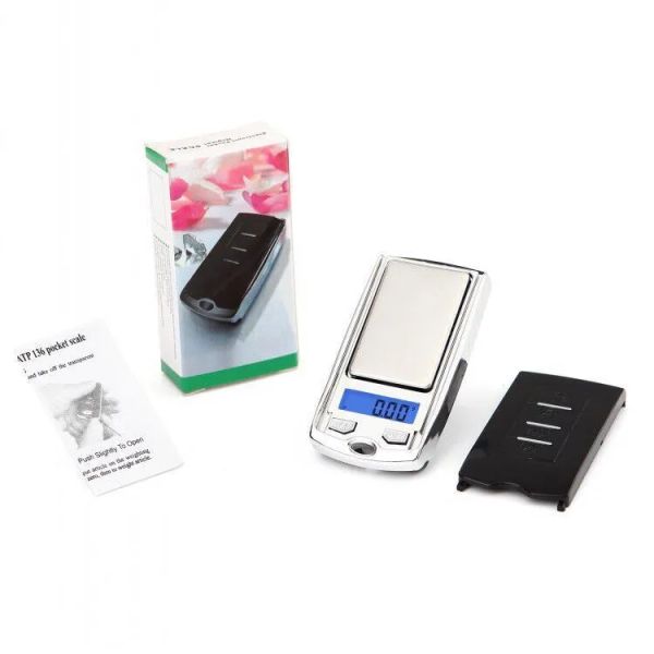 Venta al por mayor en miniatura ultra mini mini llave de coche LCD electrónica digital de bolsillo báscula de cuero pesaje en gramos báscula de peso ZZ