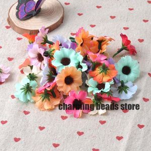 Groothandel - gemengde kunstmatige zijde bloemen hoofd voor bruiloft decoratie DIY 50 stks 31mm CP0079x