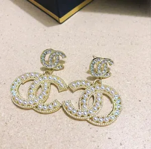 Pendientes de diseñador de joyas para la boda para mujeres de 20 estados de la marca Lets Gold Silver Pearl Pearring Stud Fashion Festivals Exquisite Gift