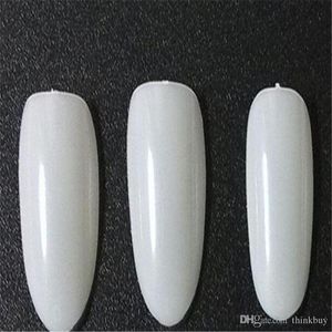 Vente en gros-MN-Nouveautés salon bricolage bouts d'ongles en acrylique naturel, couverture complète faux ongles stiletto, 500 pcs faux ongles, livraison gratuite 2018110903