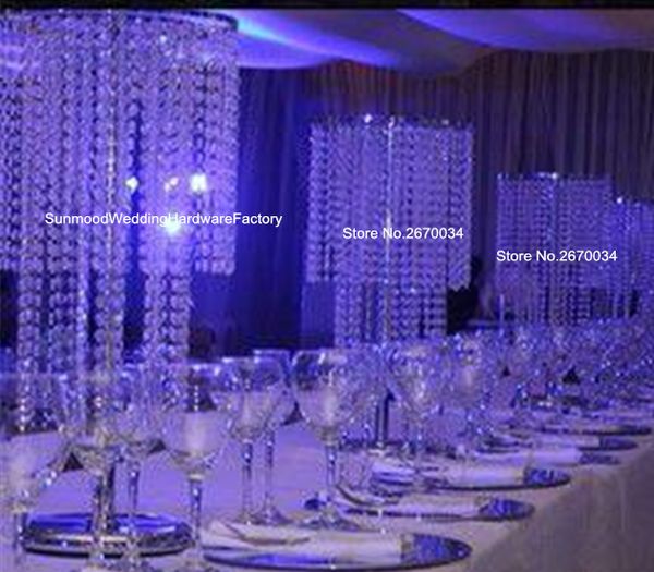 Lustre de Table moderne en cristal, centres de Table pour mariage, vente en gros
