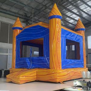 Groothandel moderne kleur opblaasbaar bouncy kasteel witte bounce house 10x10ft commerciële graad bounce kasteel jumper met blazer gratis schip 002