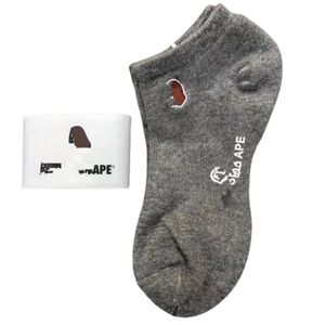 Witner – chaussettes en laine épaisse et chaude pour hommes, vente en gros, tête de singe brodée, chaussettes de noël Vintage, chaussettes colorées, cadeau k7