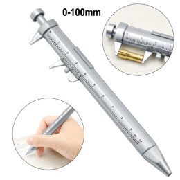 Groothandel multifunctionele Vernier remklauw Ballpoint Roller Ball Pen met liniaal MEET Tool Stationery Engineer Business Gift XBJK2106 ZZ