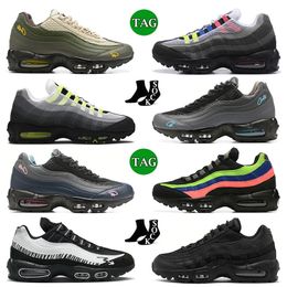 Vente en gros mx 95 og chaussures de course hommes femmes 95s Cork Pink Beam Sequoia Triple Noir Blanc Aegean Storm Neon Greedy designer bas baskets plates sport 36-46