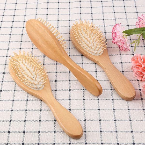 wholesale Cepillo de bambú natural Cuidado saludable Masaje Peine para el cabello Airbag antiestático Cepillo para el cabello Herramienta para peinar el cabello Ojsmr