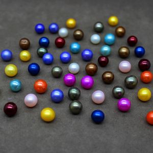 Gros perles naturelles d'eau douce rondes 7-8mm bricolage faire des colliers et des bracelets pour des cadeaux exquis