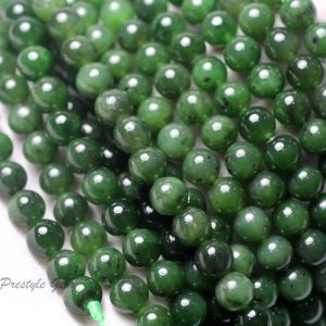 Wholesale Natural Jade smooth round beads stone for jewelry making design