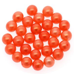 Groothandel natuurlijke oesters zoetwater parels oranje rood 6-7 mm los geverfde parel DIY sieraden maken losse kralen