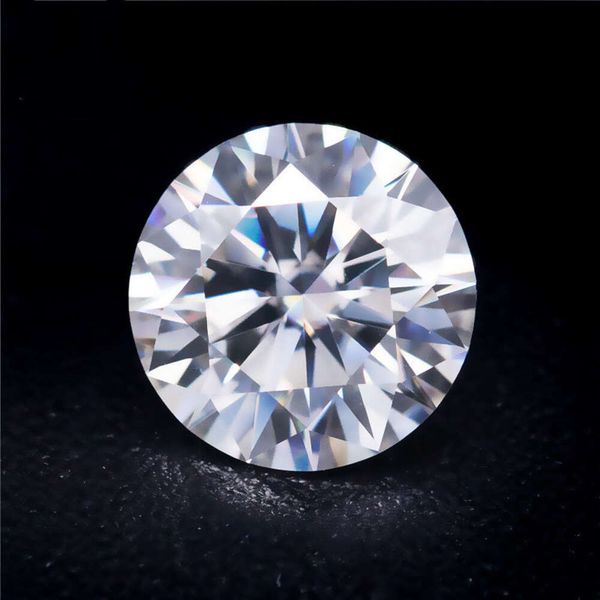 Blanco al por mayor White 0.7 mm-3.0 mm moissanite diamante d color redondo de corte brillante vvs1 claridad para joyas