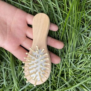 Gros peignes à cheveux en bois naturel brosse airbag peigne masseur A216163