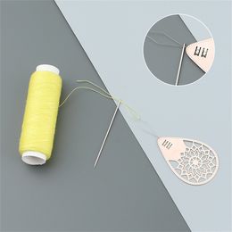 Groothandel naald schroefdraads naaien schroefdraad gereedschap gemakkelijk om hand naaien naalden voor ambachten kruissteek DIY