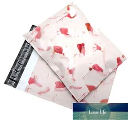 En gros nouveau 100 pièces mode flamant rose motif Poly Mailers auto-joint en plastique enveloppe postale sacs classique