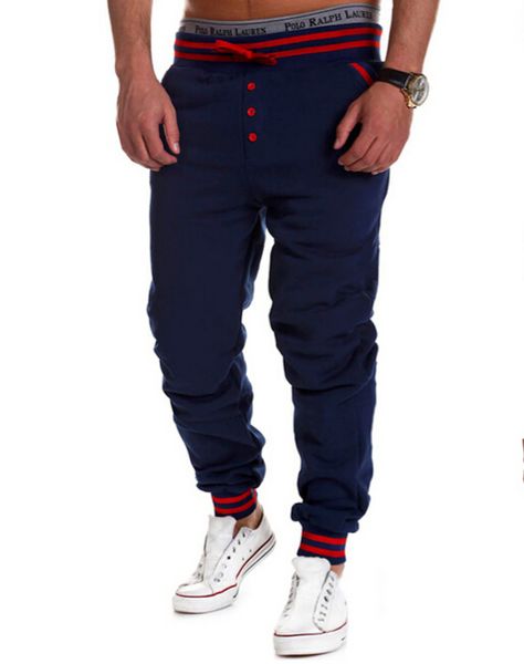 Gros-nouveau 2015 style mode Hommes Harem Pantalons pantalons hommes jogger pantalons Hip Hop Pantalons de survêtement de basket-ball sport pantalons hommes Jogging Pantalon