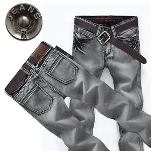 Groothandel-Nieuwe 2016 Mannen Jeans Grijze Kleur Heren Straight Broek Casual Lange Broek Slim Classic Design Good Stof Male Jeans1