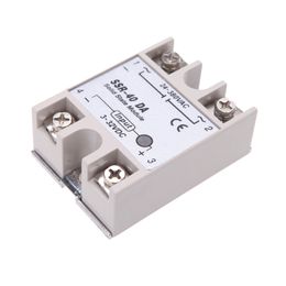 Gros-nouveaux accessoires 24V-380V 40A SSR-40 DA module de relais à semi-conducteurs pour contrôleur de température PID 3-32V DC aux relais AC