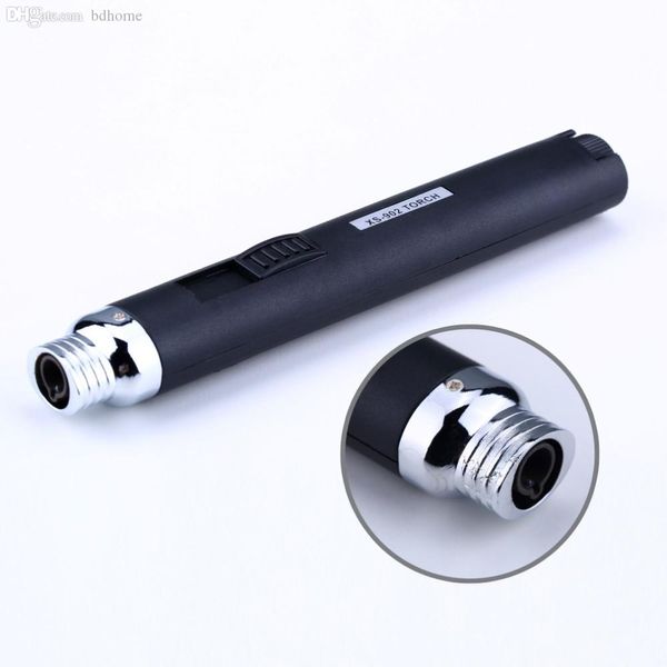 Vente en gros-Nouvelle arrivée Protable Jet Pencil Torch Briquet à gaz butane pour Camping Cigarette Hot XS-902 briquet de style stylo