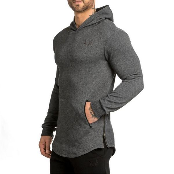 Vente en gros - Nouvelle marque Sweatshirt Hommes Sweats à capuche Mode Solide Sweat à capuche Hommes Hip Hop Pull Survêtements pour hommes joggeurs hommes gymnases vêtements