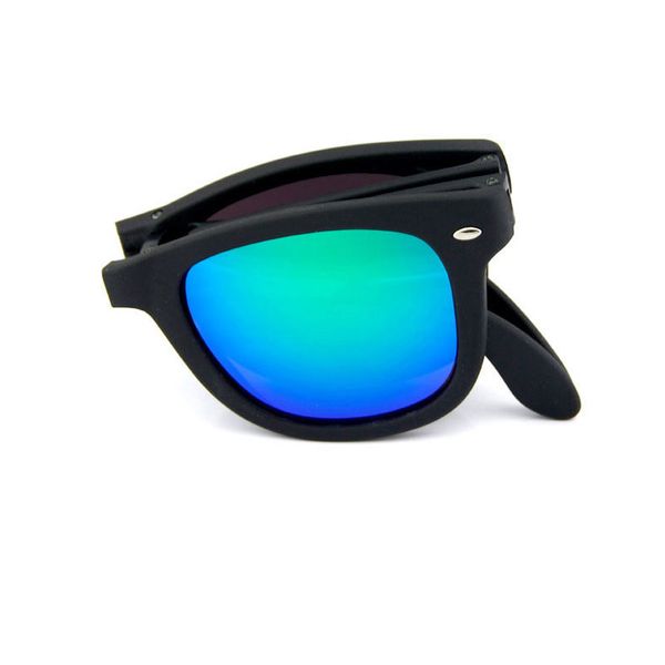 Vente en gros nouveau design lunettes de soleil pliantes pilote Vintage lunettes classiques lunettes de soleil pour femmes hommes lunettes en métal cadre rétro avec boîte