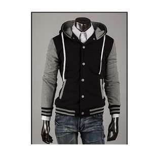 Vente en gros - Nouveau Design Hommes / Garçon Baseball Veste 2016 Design De Mode 8 Couleurs Hommes Slim Fit Collège Varsity Veste Manteau Élégant Veste Homme