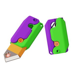 En gros nouveau style de design Creative Multiple Colorful Plastic Cartoon Carrot Couteau plus léger