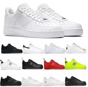 Gros Nouveaux Designers En Plein Air Hommes FoRcEs Low Skateboard Chaussures Pas Cher Un Unisexe 1 07 Tricot Euro Haute Femmes Tout Blanc Noir Blé TOP1 Baskets De Sport taille 36-45