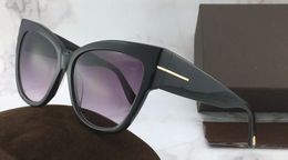 Groothandel-Nieuwe modeontwerper Zonnebril 0371 Charmante Cat Eye Frame Populaire stijl voor vrouwen Topkwaliteit Verkopen UV400 bescherming eyewear