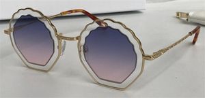 Gafas de sol populares de moda al por mayor-Nueva montura irregular con patas de lentes de diseño especial que usan el tipo favorito de mujer de calidad superior 147
