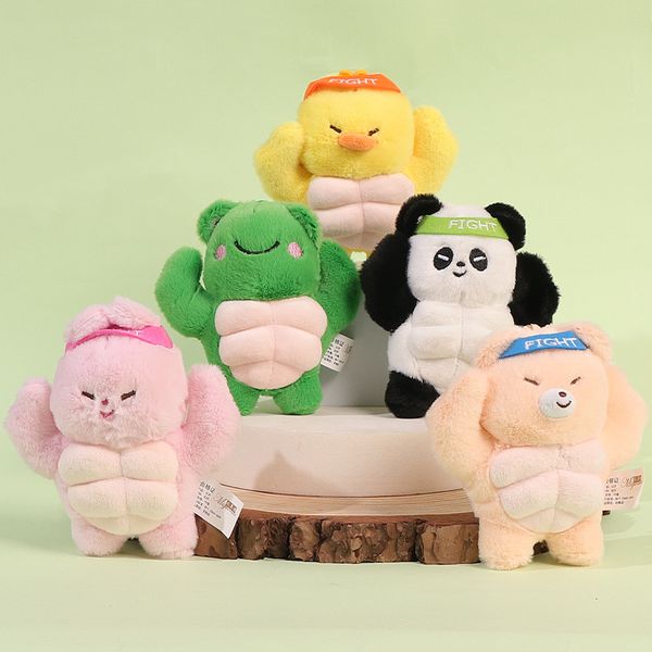 En gros de la poupée en peluche Hercules Poupée Pendre Cartoon Animal Couple de porte-clés Poll Panda Panda Panda