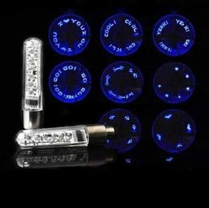 Vente en gros New Hot Cool 7 LED Vélo VTT Lampe Roue Pneu Parlé Flash Lettre Lumières Vente Chaude coloré valve lumières