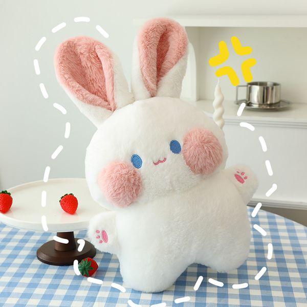 Venta al por mayor nueva gran tamaño lindo Chubby bunny muñeca regalo para niños linda almohada decoración interior