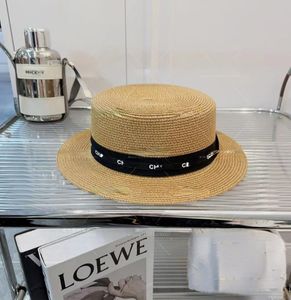 Venta al por mayor, nueva letra, sombrero de copa con ala de hierba, elegante sombrilla, estilo Pastoral, gorra plana de lujo ligera