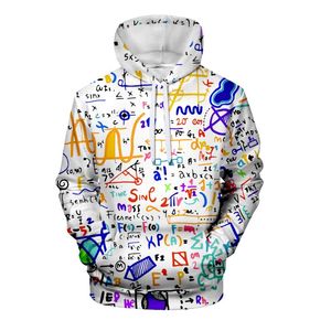 Gros-nouvelle Formule Mathématique 3d Mode Sweat À Capuche Imprimer Homme Femme Enfant Math Fun Logistique Chimie Haut Sweat À Capuche Rue Automne