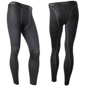 Pantalon de couche de base de compression pour hommes, long et serré, sous la peau, vêtements de sport, bas d'équipement, vente en gros