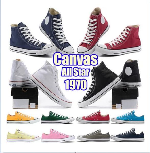 Vente en gros Nouveaux Hommes Femmes Casual Plat Chaussures À Lacets Haute Qualité Toile Chaussures De Sport All Star Mode Baskets Taille EUR35-45